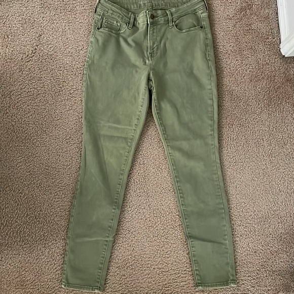 Old Navy Light Green Rockstar Midrise Skinny Jeans - Picture 2 of 5